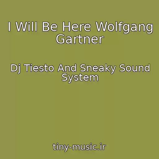 کاور آهنگ I Will Be Here Wolfgang Gartner از Dj Tiesto And Sneaky Sound System