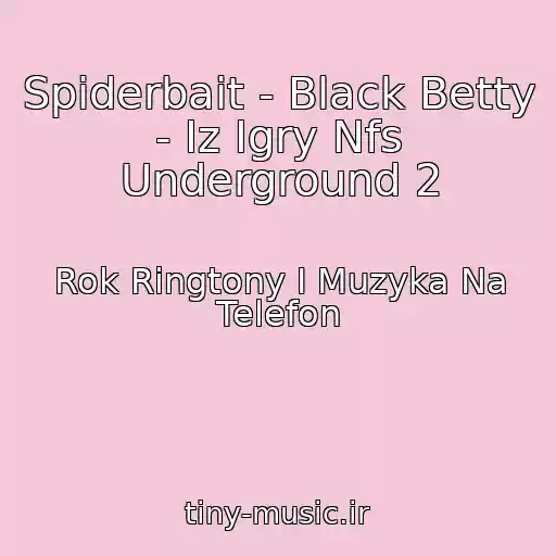 کاور آهنگ Spiderbait - Black Betty - Iz Igry Nfs Underground 2 از Rok Ringtony I Muzyka Na Telefon
