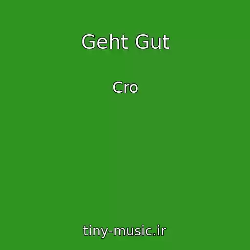 کاور آهنگ Geht Gut از Cro