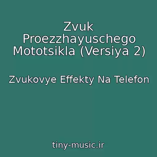 کاور آهنگ Zvuk Proezzhayuschego Mototsikla (Versiya 2) از Zvukovye Effekty Na Telefon