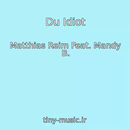 کاور آهنگ Du Idiot از Matthias Reim Feat. Mandy B.