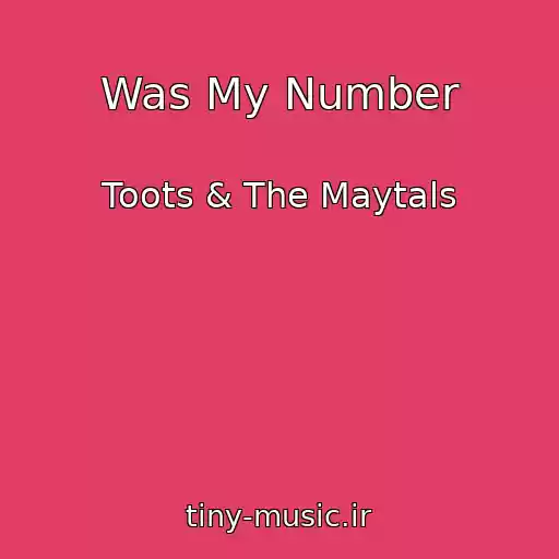 کاور آهنگ Was My Number از Toots & The Maytals