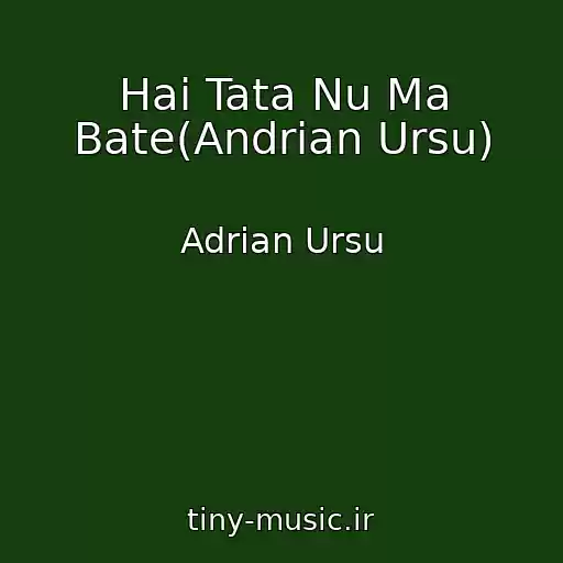 کاور آهنگ Hai Tata Nu Ma Bate(Andrian Ursu) از Adrian Ursu