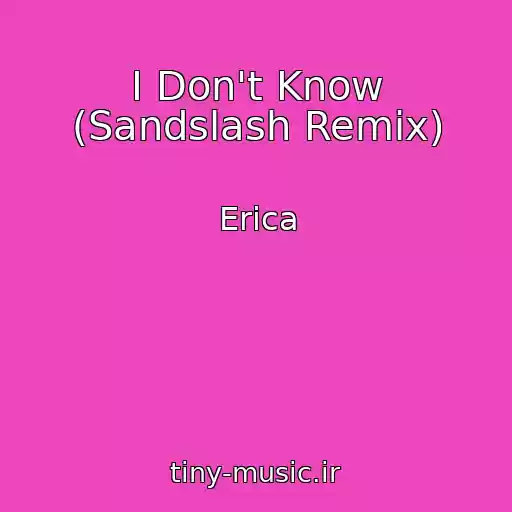 کاور آهنگ I Don't Know (Sandslash Remix) از Erica