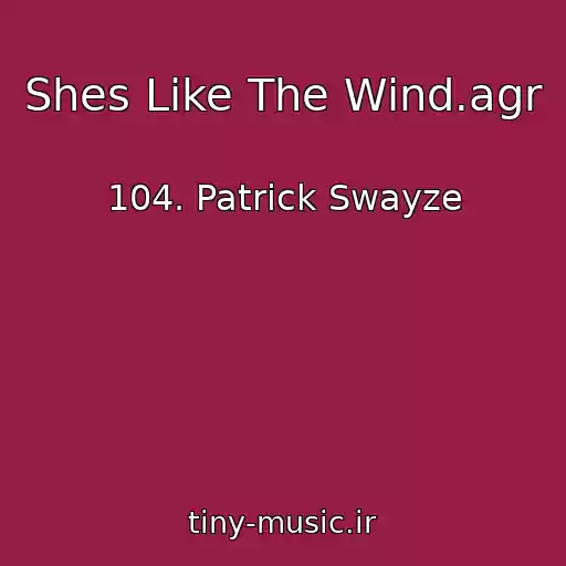 کاور آهنگ Shes Like The Wind.agr از 104. Patrick Swayze