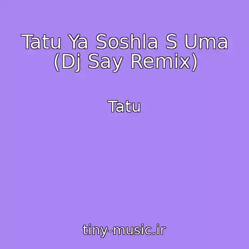 کاور آهنگ Tatu Ya Soshla S Uma (Dj Say Remix) از Tatu
