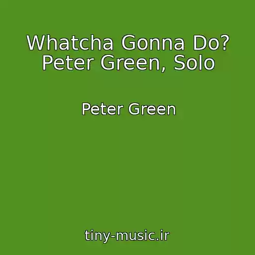 کاور آهنگ Whatcha Gonna Do? Peter Green, Solo از Peter Green
