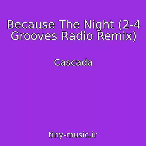 کاور آهنگ Because The Night (2-4 Grooves Radio Remix) از Cascada