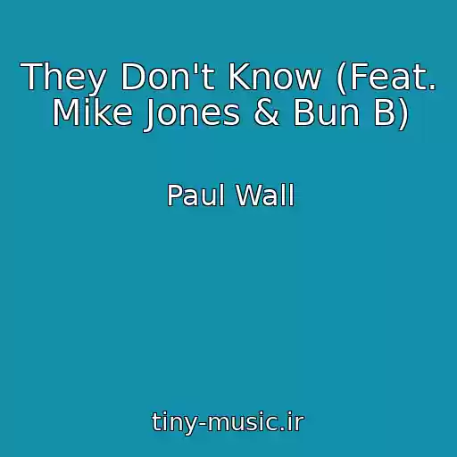 کاور آهنگ They Don't Know (Feat. Mike Jones & Bun B) از Paul Wall