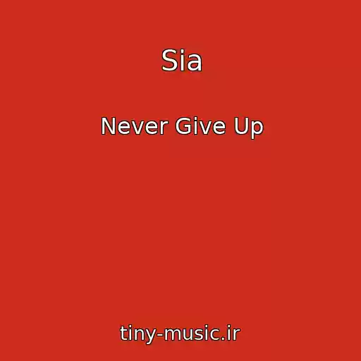 کاور آهنگ Sia از Never Give Up
