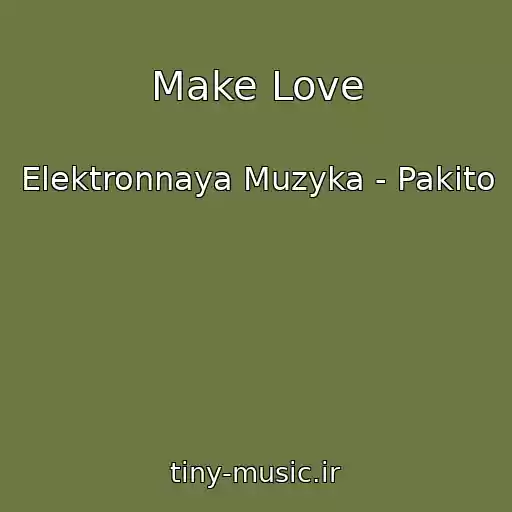 کاور آهنگ Make Love از Elektronnaya Muzyka - Pakito