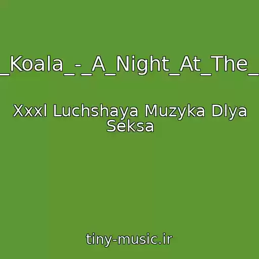 کاور آهنگ 22._Kid_Koala_-_A_Night_At_The_Nufonia از Xxxl Luchshaya Muzyka Dlya Seksa