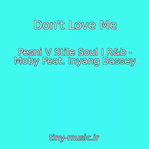 کاور آهنگ Don't Love Me از Pesni V Stile Soul I R&b - Moby Feat. Inyang Bassey