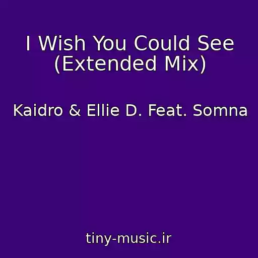 کاور آهنگ I Wish You Could See (Extended Mix) از Kaidro & Ellie D. Feat. Somna