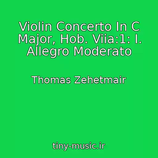 کاور آهنگ Violin Concerto In C Major, Hob. Viia:1: I. Allegro Moderato از Thomas Zehetmair