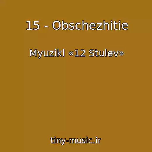 کاور آهنگ 15 - Obschezhitie از Myuzikl «12 Stulev»