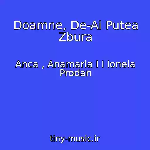 کاور آهنگ Doamne, De-Ai Putea Zbura از Anca , Anamaria I I Ionela Prodan