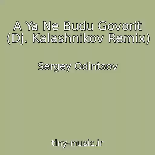 کاور آهنگ A Ya Ne Budu Govorit (Dj. Kalashnikov Remix) از Sergey Odintsov