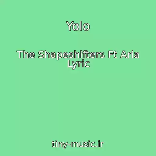کاور آهنگ Yolo از The Shapeshifters Ft Aria Lyric