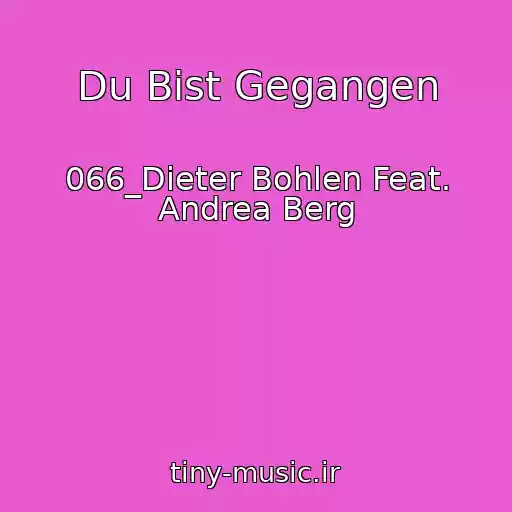کاور آهنگ Du Bist Gegangen از 066_Dieter Bohlen Feat. Andrea Berg