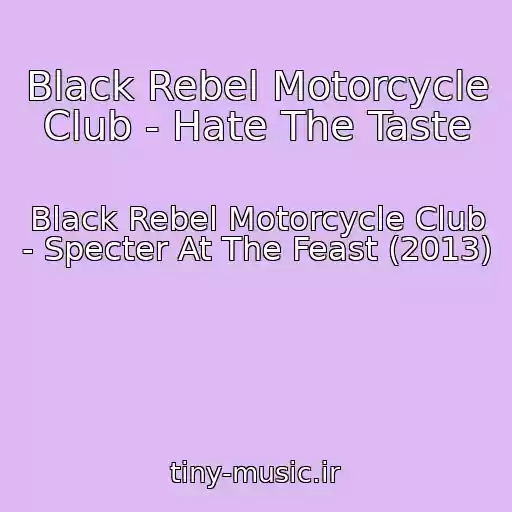 کاور آهنگ Black Rebel Motorcycle Club - Hate The Taste از Black Rebel Motorcycle Club - Specter At The Feast (2013)