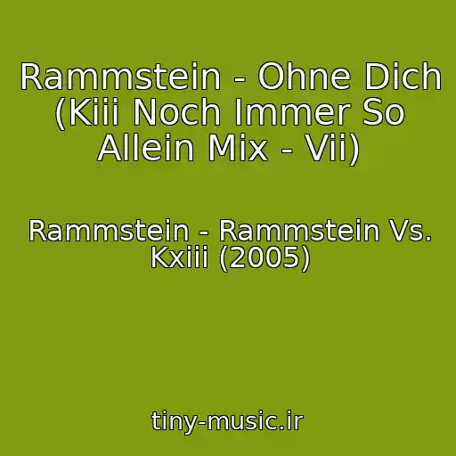 کاور آهنگ Rammstein - Ohne Dich (Kiii Noch Immer So Allein Mix - Vii) از Rammstein - Rammstein Vs. Kxiii (2005)