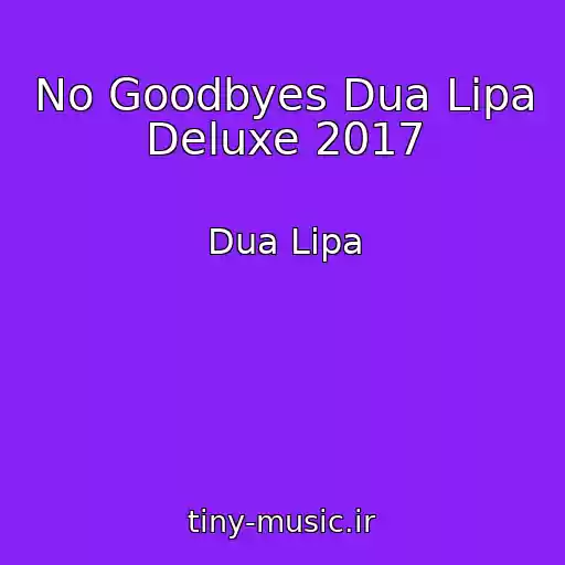 کاور آهنگ No Goodbyes Dua Lipa Deluxe 2017 از Dua Lipa
