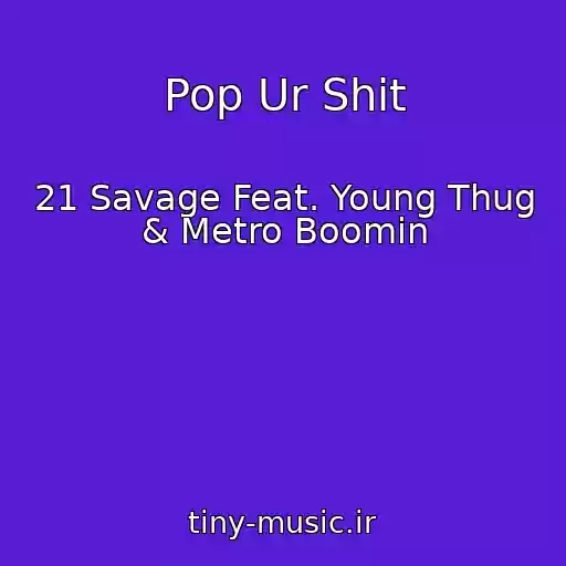 کاور آهنگ Pop Ur Shit از 21 Savage Feat. Young Thug & Metro Boomin
