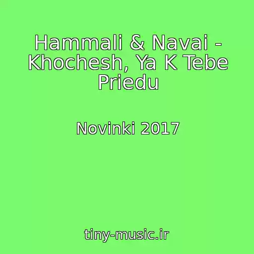 کاور آهنگ Hammali & Navai - Khochesh, Ya K Tebe Priedu از Novinki 2017
