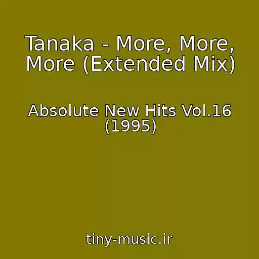 کاور آهنگ Tanaka - More, More, More (Extended Mix) از Absolute New Hits Vol.16 (1995)