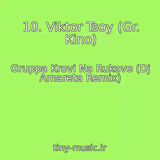 کاور آهنگ 10. Viktor Tsoy (Gr. Kino) از Gruppa Krovi Na Rukave (Dj Amareta Remix)
