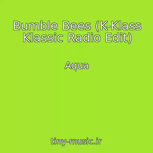کاور آهنگ Bumble Bees (K-Klass Klassic Radio Edit) از Aqua