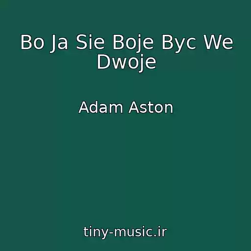 کاور آهنگ Bo Ja Sie Boje Byc We Dwoje از Adam Aston