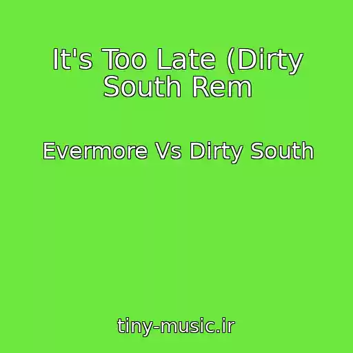 کاور آهنگ It's Too Late (Dirty South Rem از Evermore Vs Dirty South