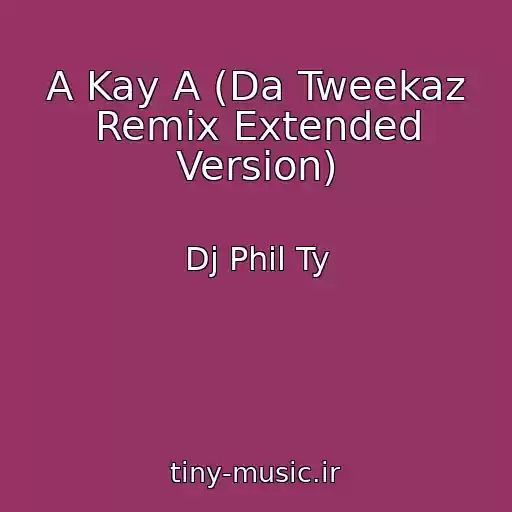 کاور آهنگ A Kay A (Da Tweekaz Remix Extended Version) از Dj Phil Ty