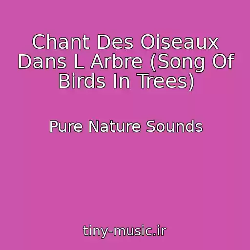کاور آهنگ Chant Des Oiseaux Dans L Arbre (Song Of Birds In Trees) از Pure Nature Sounds