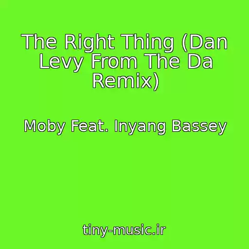 کاور آهنگ The Right Thing (Dan Levy From The Da Remix) از Moby Feat. Inyang Bassey