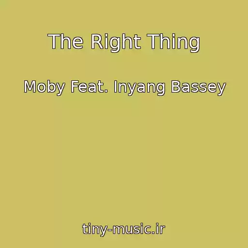 کاور آهنگ The Right Thing از Moby Feat. Inyang Bassey