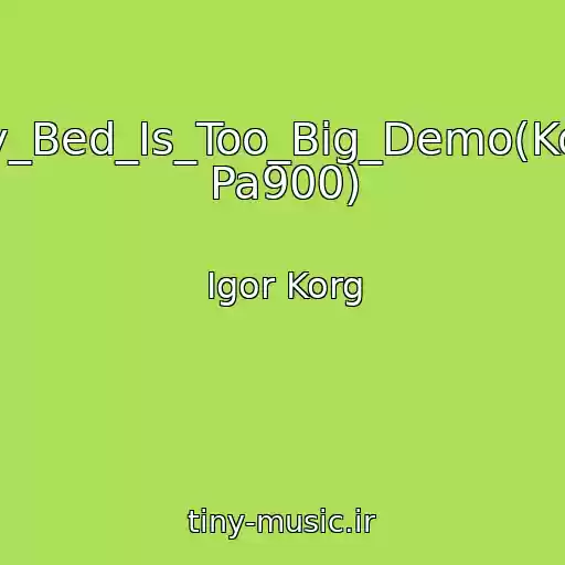 کاور آهنگ My_Bed_Is_Too_Big_Demo(Korg Pa900) از Igor Korg