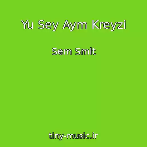 کاور آهنگ Yu Sey Aym Kreyzi از Sem Smit