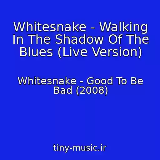 کاور آهنگ Whitesnake - Walking In The Shadow Of The Blues (Live Version) از Whitesnake - Good To Be Bad (2008)