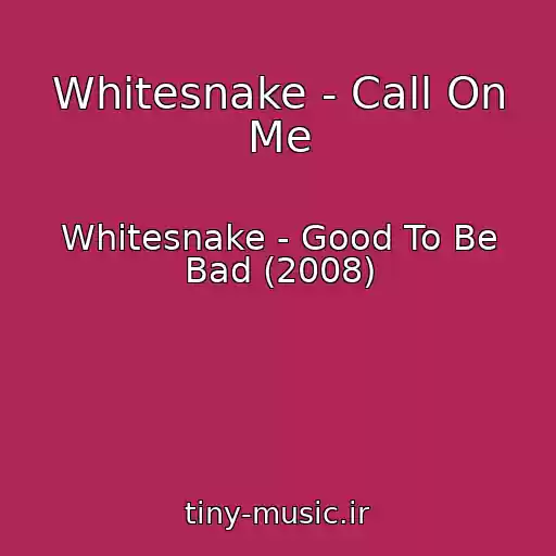 کاور آهنگ Whitesnake - Call On Me از Whitesnake - Good To Be Bad (2008)