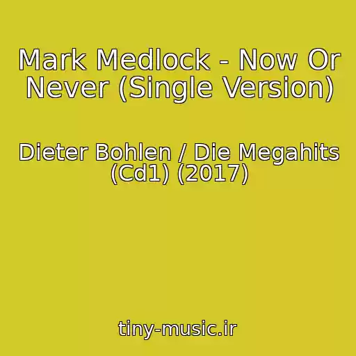 کاور آهنگ Mark Medlock - Now Or Never (Single Version) از Dieter Bohlen / Die Megahits (Cd1) (2017)