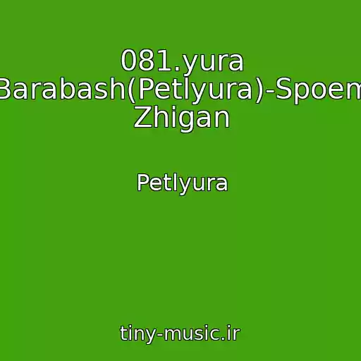 کاور آهنگ 081.yura Barabash(Petlyura)-Spoem Zhigan از Petlyura
