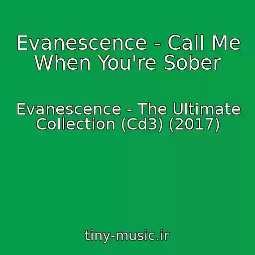 کاور آهنگ Evanescence - Call Me When You're Sober از Evanescence - The Ultimate Collection (Cd3) (2017)