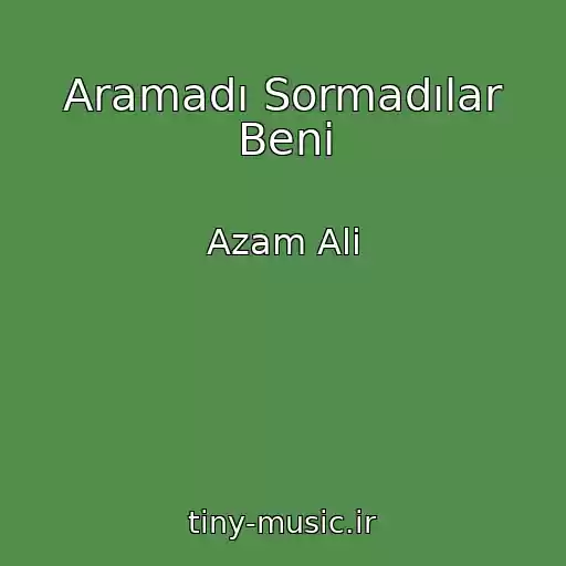 کاور آهنگ Aramadı Sormadılar Beni از Azam Ali