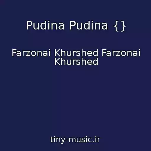 کاور آهنگ Pudina Pudina {} از Farzonai Khurshed Farzonai Khurshed