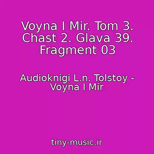 کاور آهنگ Voyna I Mir. Tom 3. Chast 2. Glava 39. Fragment 03 از Audioknigi L.n. Tolstoy - Voyna I Mir