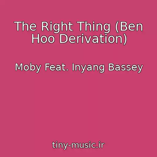 کاور آهنگ The Right Thing (Ben Hoo Derivation) از Moby Feat. Inyang Bassey