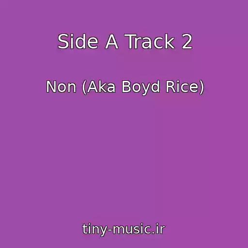 کاور آهنگ Side A Track 2 از Non (Aka Boyd Rice)